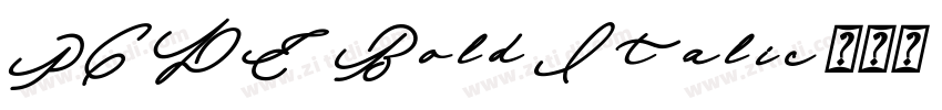PCDE Bold Italic字体转换